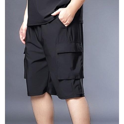 Summer shorts men plus size 5XL 6XL 7XL Weight 140kg thin style Elastic Waist Loose shorts