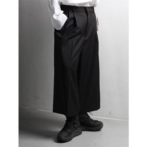 Trendy mens pants new trend versatile casual slacks luxury wide leg pants Harem Pants personalized mens pants