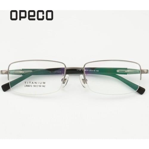 Popular Pure titunium mens optical frame progressive multifocal Photochromic AntiBlue Clear Lens Prescription eyeglasses LR9910