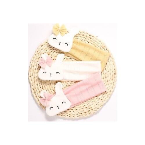 Cartoon Rabbit Wide Hairband Baby Headband Girls Hair Accessories Cotton Turban Elastic Hairband Baby Princess Christmas Day Gif