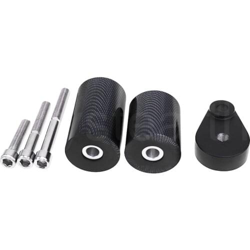 Motorcycle Carbon Fiber Look Frame Sliders Falling Protection Anti Crash Pads For Kawasaki Ninja ZX6R 2007-2008 ZX 6R 07 08