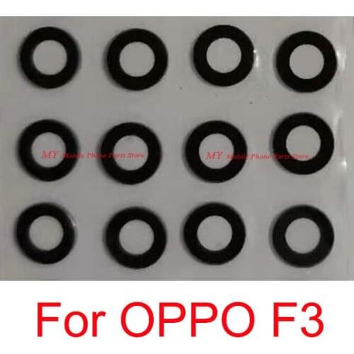 1~50 Pieces Rear Camera Glass Lens For OPPO F3 Back Camera Lens Glass Replacement Parts With Sticker Glue Tape