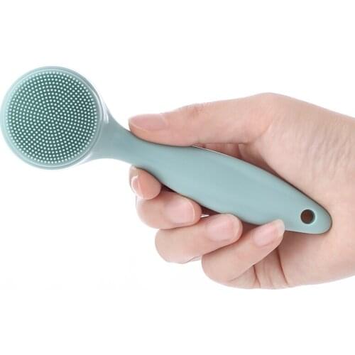 Japan imported face wash artifact manual cleansing brush silicone face wash tool to clean pores female face brush