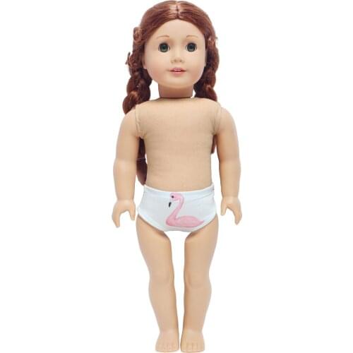 1 Set Doll Panties Animals Bird Pattern Daily Wear Clothes for American 18 Inch Girl Dolls Dresses Up 45CM Puppet Accessories