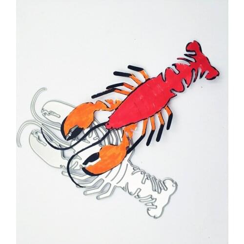 2PCS die Cutting dies The sea lobster craft paper die Scrapbooking/DIY Embossing mould Easter New Year cards