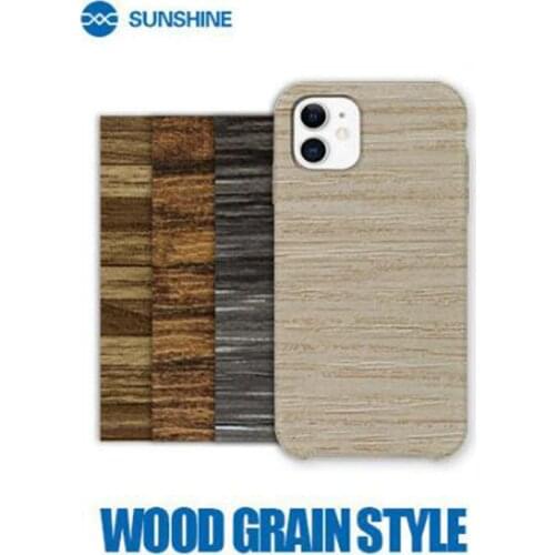 50pcs/Lot SUNSHINE SS-057D W01-W13 backcover sticker wood grain style For SUNSHINE SS-890C cutting machine