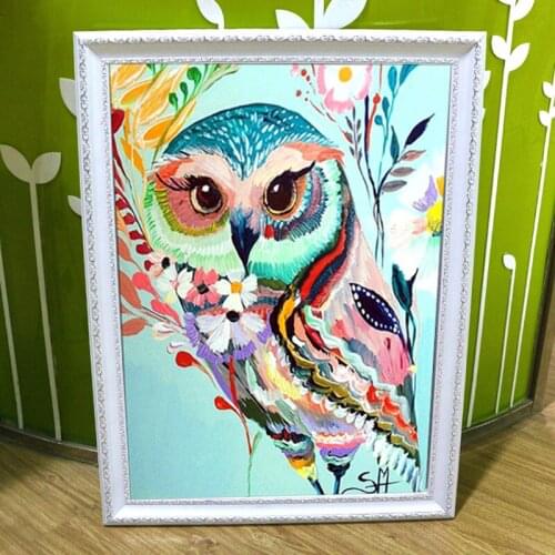 5D DIY New Animals Owl Diamond Embroidery Diamond Painting Cross Stitch Picture Of Rhinestones Square Diamond Mosaic Kits