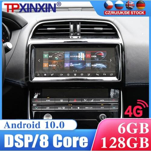 128G Tesla Style Screen Android 10 Car Radio For Jaguar XE XEL Multimedia Video Player Navigation GPS Accessories Auto 2din dvd