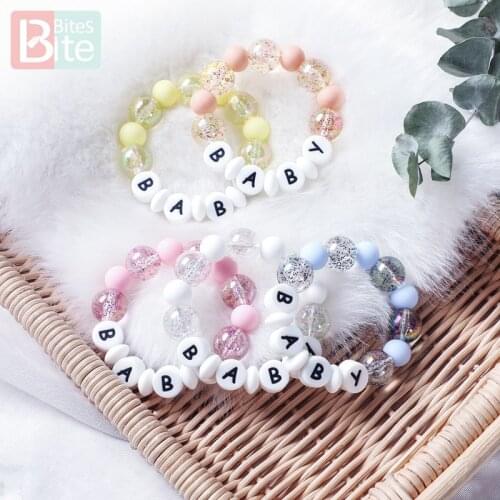 Baby Pacifier Clip Chain Bracelets Acrylic Pacifier Clip 1pc Handmade Nipple Holder Boy And Girls Gift Eco-friendly Dummy Clips