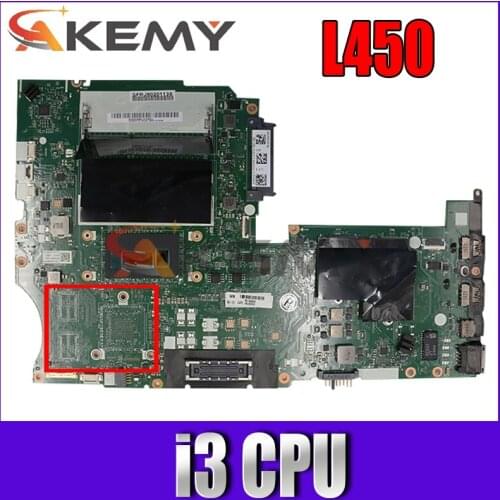 For Lenovo ThinkPad L450 notebook motherboard 00HT797 00HT795 AIVL1 NM-A351 Mainboard With Intel CoRE i3 CPU 100% Fully Tested