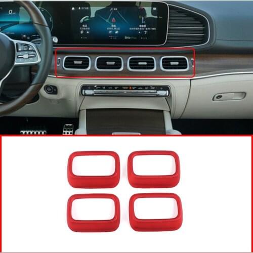 For Mercedes Benz GLE GLS Class W167 X167 2020 Car Interior ABS Central Console Air Outlet Frame Cover Trim Accessories
