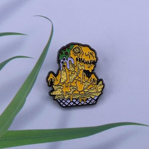 Feast Beasts Nachosaurus T-Rex Enamel Pin-the Crustaceous Period is beginning