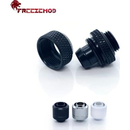 FREEZEMOD Brass 9*12.7/10*13mm Soft Tube Fitting 3/8 Hose PVC Connector External Thread Copper For Water Cooler System Modding