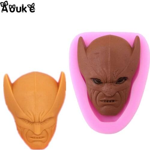 King Kong Wolf Head Shape Cookies Silicone Mold Cake Chocolate Molds Pastry Ice Cube Mould Wedding Decoration DIY Baking Tools