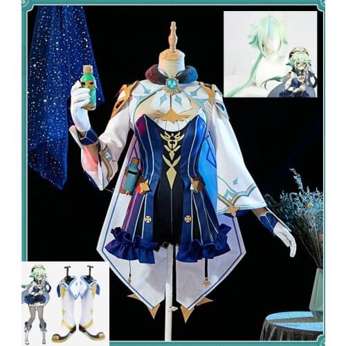 Game Genshin Impact Sucrose Cosplay Costume Halloween