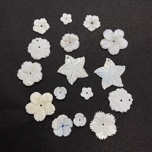 Natural Shell Flower Bead Bracelet Necklace Pendant Earrings Handmade Jewelry Accessories Charm Gorgeous Flower Shape Wholesale