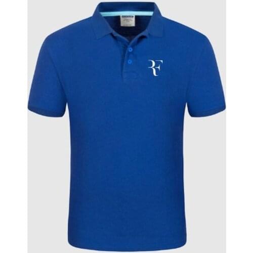 2021 New Polo Shirt RF roger federer logo Cotton Polo shirt Short Sleeve High Quantity polo shirts