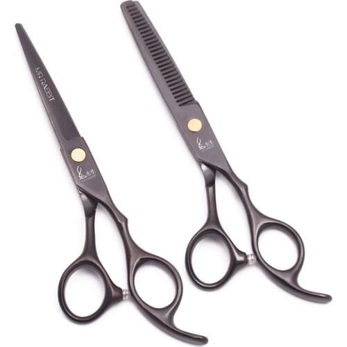Hair Cutting Scissors 5.5" 6.0" Japan Stainless Black Color Hairdressing Thinning Shears Barber Shop M1005 Styling Tool Home Use