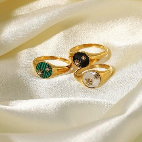 Peacock Ring Stainless Steel Rings for Women 316L Anillos Jewelry Girls Gift Bijoux Femme Matching Ringen Vintage Bague Couple