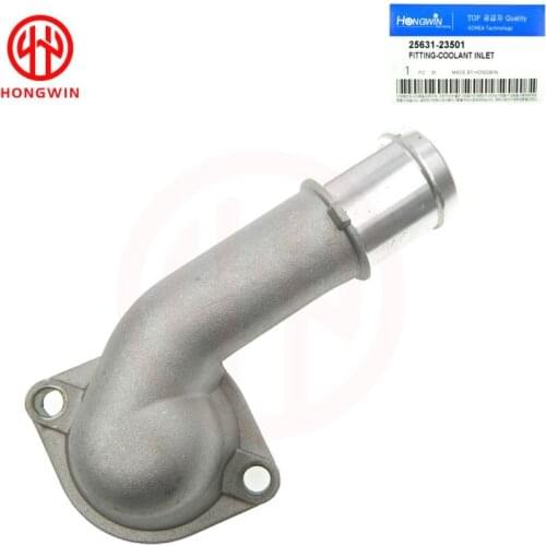 Genuine No.25631-23501 Aluminum Thermostat Housing Cover Fits Hyundai Tucson Elantra Kia Soul Sportage 2.0L 25631 23501 311-0050