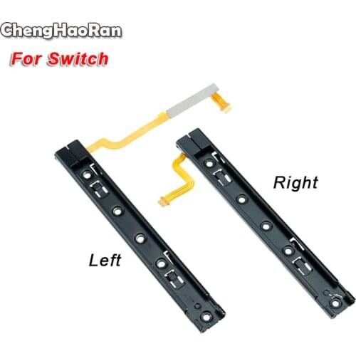 ChengHaoRan Right Left Slide Rail with Flex Cable Fix Part for Nintendo Switch L R Sliders Railway for NS Joy-Con Rebuild Track