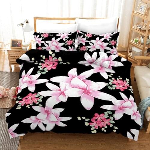 2021 Luxury Flowers Bedding Set Colorful Duvet Cover With Pillowcase Soft Bedclothes Gift For Children Kids Linen Bedding