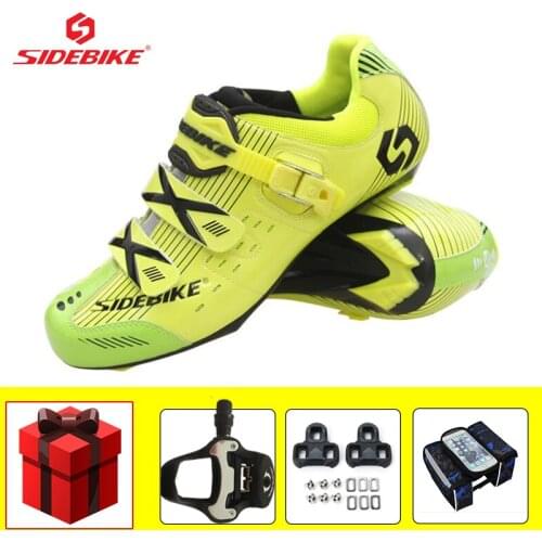 SIDEBIKE Athletic Sapatilha Ciclismo Men Cycling Shoes Road Ultra-light Breathable Riding Footwear Wear-resistant Self-locking