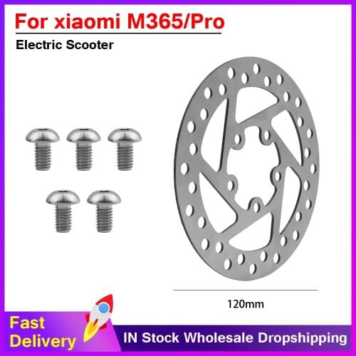 120mm 110mm Brake Pads Disc Rotor Pad Replacement Parts with 5pcs Screws for xiaomi Mijia M365 pro Electric Scooter Skateboard