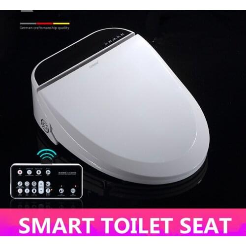 Intelligent Toilet Seat Heated Smart Bidet Cover WC Sitz LED Elongated Automatic Toilet Lid Children Baby Training Sit Heating
