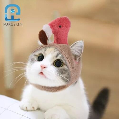 FURGERIN Funny Cute Cat Hat for cat accessories bird shape hat pet costume Small Dog Cap dog hats with ear holes Pet Products