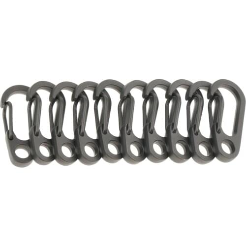 10Pcs Mini Carabiner Clip Snap Spring Clasp Hook Keyring Camping Karabiner 15kg Carabiners Daily use Outdoor Hiking Tools