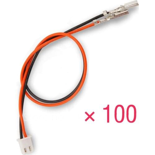 100PCS 40CM Two-pin 110 terminal for Arcade Button Microswitch Harness