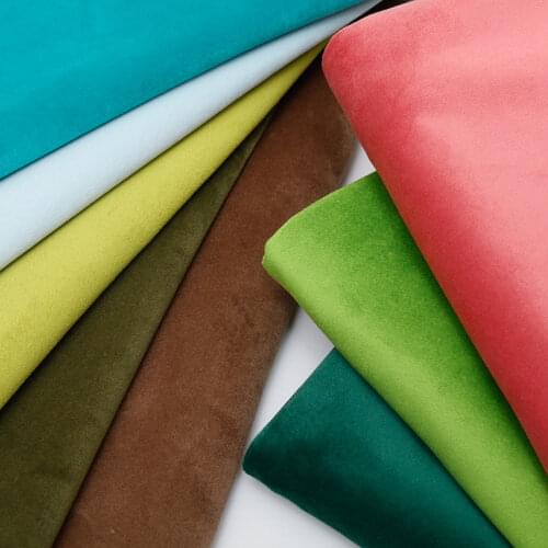 Matte Thick Flannel Solid Color Dutch Velvet Velvet Fabric Home Decoration Sofa Curtain Cushion Pillow Clothing Bedding Fabric