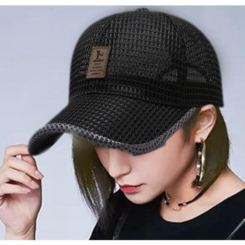 2021 Summer Breathable Mesh Baseball Cap Riding Fishing Visors Tennis Golf Hats For Women Men Sun Visor Fashion Golf Cap
