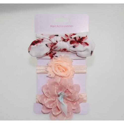 3 Pcs/lot Infant Baby Kids Girls Headband Ear Hairband Knot Headwear Baby Hair Accessories for Child Turban