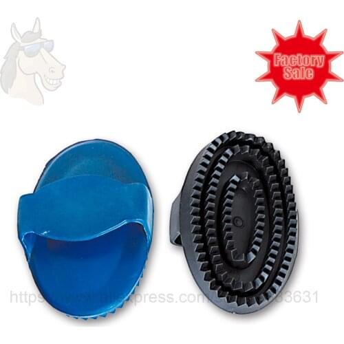 35 2020 Soft grip curry comb TPE rubber big size 15.7*10.4cm adult using for massage horse body grooming comb factory direct sal