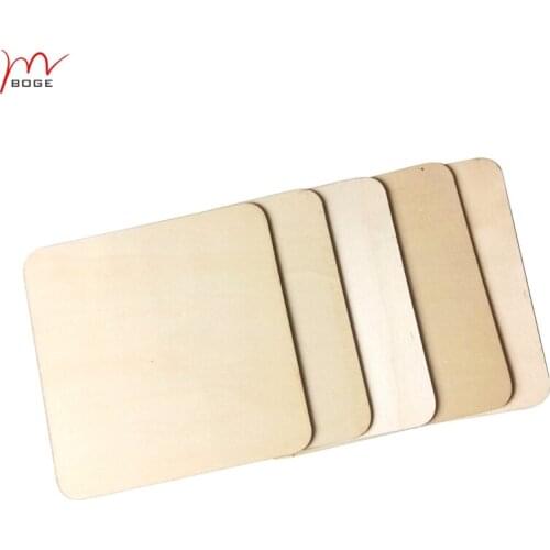 50x laser cut square wooden plaque engrave blanks unfinished wood pieces slices