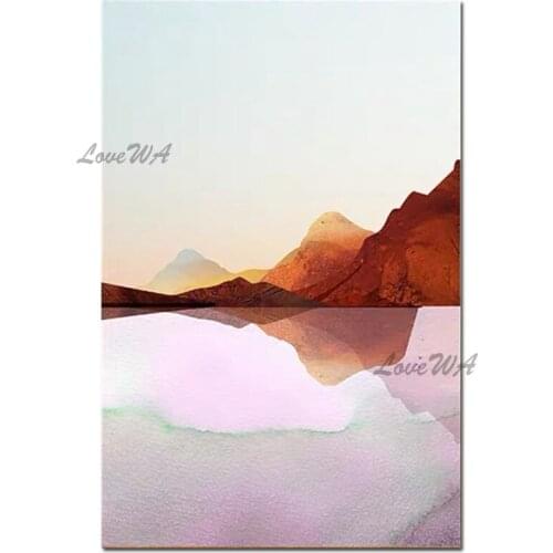 Abstract Colorful Oil Painting 100% Hand Painted Wall Decorative Items Pieces Canvas Wall Art Mountain Landscape Pictures Art