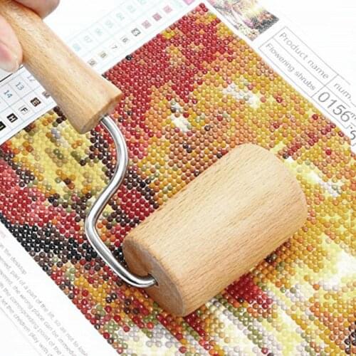 5D Diamond Painting Tool Wooden Roller DIY Diamond Painting Smooth Accessories for Diamond Painting Sticking Tightly
