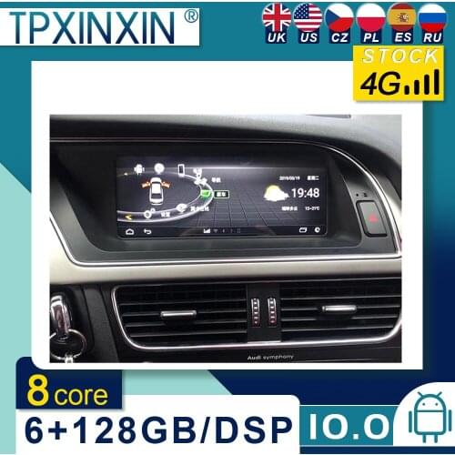 For Audi A4L 2013-2016 Android 10 Car Stereo Car Radio with Screen Car GPS Navigation Tape Recorder Head Unit