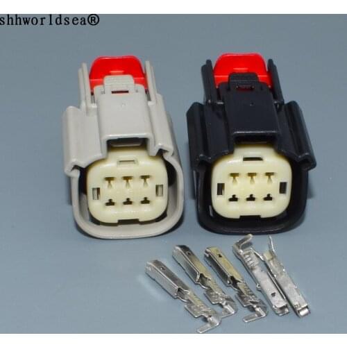 Worldgolden 6pin Automotive plugs and connectors Female Waterproof Connectors For Ford Mondeo 33472-0606 33482-0601