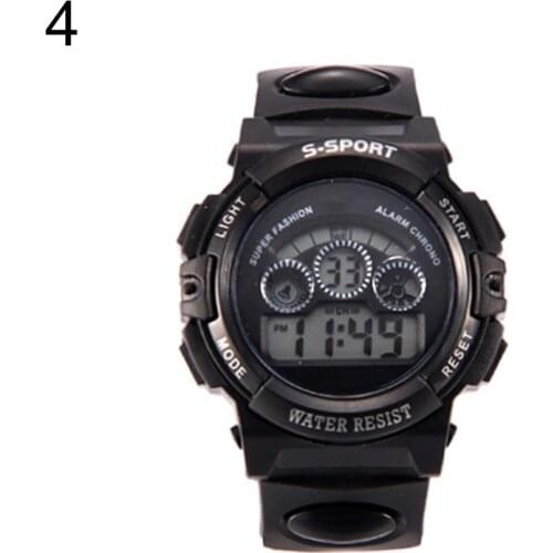 2018 Popular Brand Luxury Waterproof Children LED Digital Display Alarm Date Luminous Sports Wrist Watch