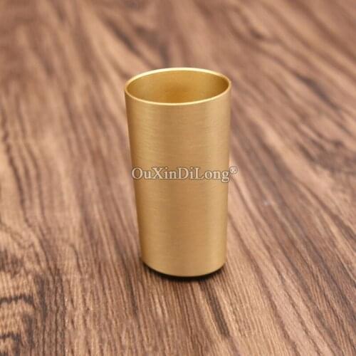 European 4PCS Brass Conical Oblique Furniture Legs Covers Table Chair Sofa Feet Covers Cupboard TV Cabinet Feet Protect Ferrules