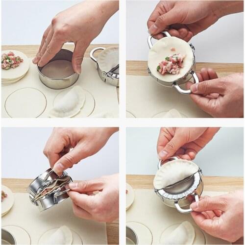 1pcs Stainless Steel Dumpling Mould Lazy Must-Ravioli Making Mold Mould Baking Accessories for Home Kitchen Dumpling Maker Tool