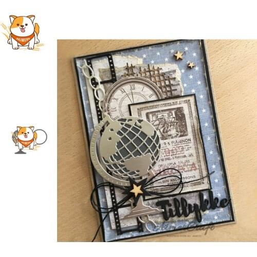 Globe Geography Metal Cutting Dies Scrapbooking Stencil Die Cuts Card Making DIY Decorative Craft Embossing New Dies For 2019