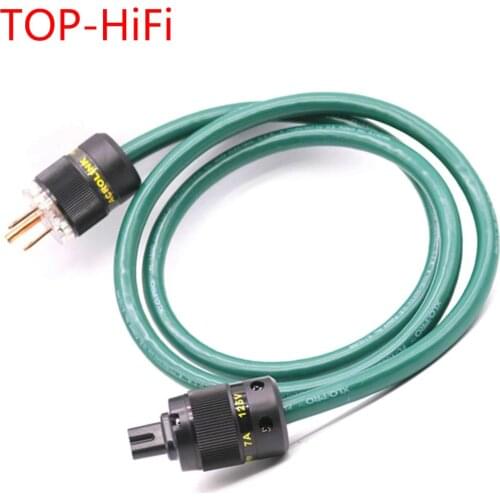 TOP-HiFi XLO OFC Power Cable Amplifier CD DVD Player Audio AC Power Cord with EU/US Power Plug Figure 8 C7 IEC Connector