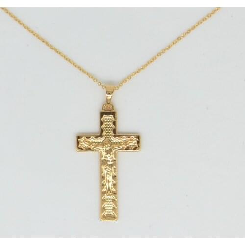 Catholic Cross Pendant Necklace Fashion Religious jewelry 001