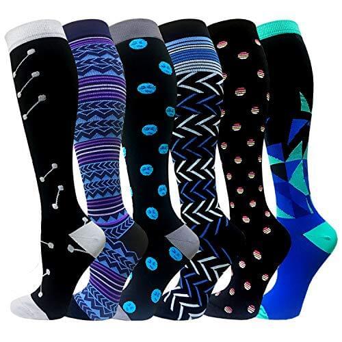 Compression Socks Men Women Animal Running Sports for Anti Fatigue Pain Relief Knee Prevent Varicose Veins Compression Stocking