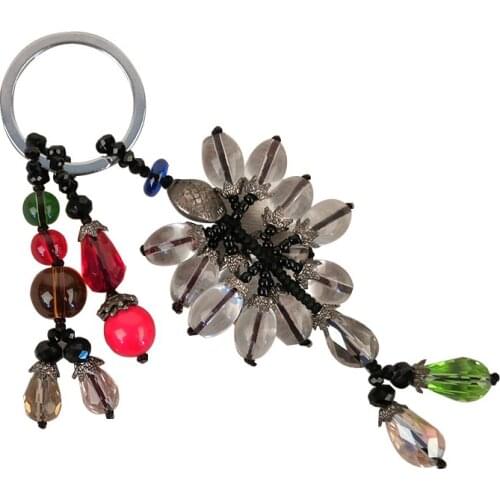 Cute crystal key chain rhinestone keyring women bag charm keychain car key ring pendant wholesale