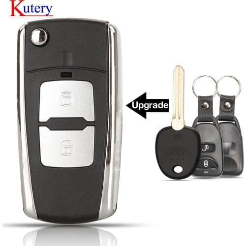 Kutery upgrade Modified Car Key Shell case For Hyundai H1 Bus I10 Avante Elantra Touring Yuedong for KIA Carens Sedona